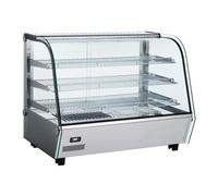 Vitrine chauffante professionnelle - PESAGE MB - 160L - Inox - Étagères réglables - 30-90°C