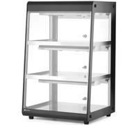 Vitrine chauffante réglable, 3 niveaux, 50-70 °C, 500 W