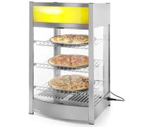 Vitrine chauffante réglable Hendi 233740 à 3 étagères, 97 L