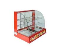 Vitrine chauffe-plats électrique 60cm Rouge G