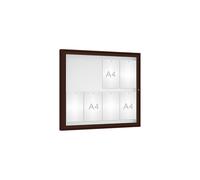 Vitrine Classique RAL8017 - Plexichocs - 8 A4 - 830x980mm - PROCITY - 406080.8017