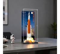 Vitrine Compatible avec Le château Lego 42221, Artemis de la NASA, Protection UV, Anti-poussière pour maquettes, Meuble de Rangement, boîte Transparente(Vitrine Seule) (Arrière-Plan B)