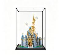 Vitrine compatible avec LE*GO 43222 Château de Cendrillon (Noir-3 mm)