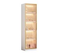 Vitrine Curio, armoire d'appoint avec portes en verre, étagères d'angle haute capacité, pour objets de collection, jouets, vitrine transparente, pour salon