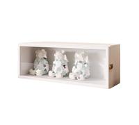 Vitrine Curio avec porte en acrylique | Vitrine de comptoir pour la maison, le bureau et la salle de jeux | Parfait pour les figurines, les ornements et le rangement de livres | Solution de rangement