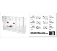 SAFE 5259 Vitrine en acrylique avec 24 compartiments à poser ou à suspendre I 350 x 240 x 45 mm