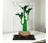 Vitrine d'affichage en acrylique HD pour LEGO 10344 Bambou porte-bonheur - Boîte d'exposition transparente, étui de rangement, protection anti-poussière (modèle non inclus) (A)