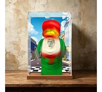 Vitrine d'affichage en acrylique HD pour Lego 40819 Minifigures de pilote de course - Boîte d'exposition transparente, étui de rangement, protection contre la poussière (modèle non inclus) (Contexte)