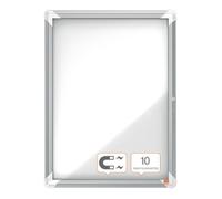 NOBO vitrine, surface en métal, pour l'intérieur, 4 x A4