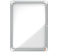 Vitrine d'affichage Premium Plus - Nobo - 4x A4 - Fond magnétique - Pour l'extérieur
