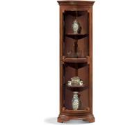 Vitrine d'angle Salon Meubles Buffet Bois Vitrines Armoire Brun Nouveau