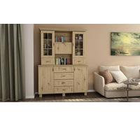Vitrine de 150 cm de large, 207 cm de haut, 44 cm de profondeur - dans un style minimaliste