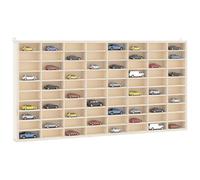 Vitrine de collectionneur en bois avec 80 compartiments 80x4,5x40,5 cm