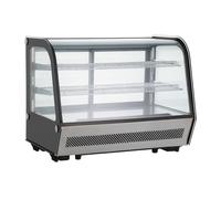 Vitrine réfrigérée à poser 160L - double vitrage, froid ventilé - classe énergétique B