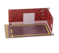 Vitrine de garage en PVC à l'échelle 1:32 | Scène de parc de voiture jouet | Garage de voiture - Accessoires de voiture moulés sous pression pour les amateurs de voitures, modèle automobile, parking