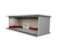 ＡＷＨＡＯ Vitrine de Garage, Voiture Modèle de Parking à L'échelle 1: 64, Vitrine de Garage de Voiture Moulée sous Pression, Parking avec Lumière pour Voitures, Boutique de modifications