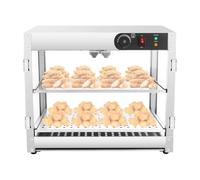 Vitrine de maintien au chaud, 2 étages, chauffe-plats avec LED