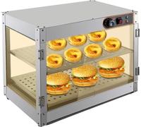 Vitrine de maintien en température Chauffe-plats Comptoir de maintien en température Comptoir à poser Vitrine alimentaire double couche