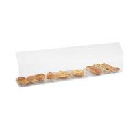 Vitrine de protection alimentaire en Plexiglas Retour incliné 100x25x30cm - Matériel CHR Pro