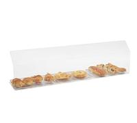 Vitrine de protection alimentaire en Plexiglas Retour incliné 100x25x30cm - Matériel CHR Pro