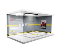 Vitrine de voiture - Garage miniature à l'échelle 1:24, vitrine de garage en acrylique, support d'exposition éclairé | Structure de stationnement à plusieurs niveaux avec éclairage USB, vitrine de