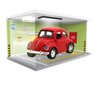 Vitrine de Voiture Jouet, Garage modèle de Voiture | Models Collector Présentoir | Parking de vitrine de Voiture, modèle réaliste de scène de Garage pour Salon, Bureau