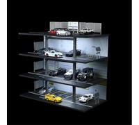 Vitrine de voiture moulée sous pression 1/64, garage Diorama pour Hot Wheels Matchbox Mini GT Diecast voiture, garage jouet (B)