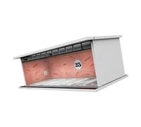 ＡＷＨＡＯ Vitrine de voiture moulée sous pression, avec scène de stationnement de voiture, avec lumières LED, pour collectionneurs de modèles, 1/64, style c