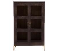 Vitrine Design 2 Portes "Pimlico" 148cm Charbon
