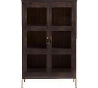Vitrine Design 2 Portes "Pimlico" 148cm Charbon