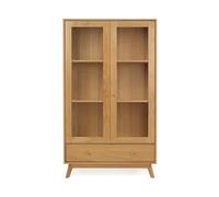 Vitrine Design en Bois "Kensal" 170cm Chêne