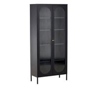 Vitrine Design en Métal "Lima" 180cm Noir