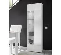 Vitrine design laqué blanc 1 porte vitrée MADO Parent