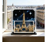Vitrine d'exposition en Acrylique Transparent pour Lego 21064 Paris : Architecture de la Ville de l'amour - Vitrine Anti-poussière Compatible avec Lego 21064 (Modèle Non Inclus) - 3 mm,