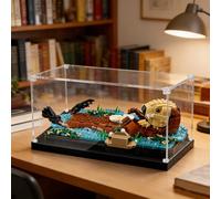 Vitrine d'exposition en Acrylique Transparent pour Lego 21366 Loutre de mer Flottante - Vitrine Anti-poussière Compatible avec Lego 21366 (Modèle Non Inclus) - 3 mm , (Transparent)