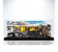 Vitrine d'exposition en Acrylique Transparent pour Lego 42175 Technic : Camion et Pelleteuse Green Power - Vitrine Anti-poussière Compatible avec Lego 42175 (Modèle Non Inclus) - 3 mm,Fond