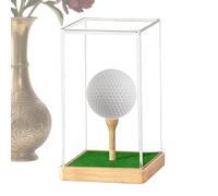 Vitrine d'exposition pour balles de golf - Vitrine transparente anti-poussière protection, étui d'exposition pour balle de golf unique | Pour les passionnés, idéal pour étagère, bureau, chambre