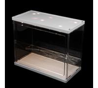Vitrine D'exposition pour Figurines en Acrylique avec Lampe | Boîte Lumineuse, Présentoir Transparent, pour Modèles et Petits Objets, Déco D'entrée, Kit DIY