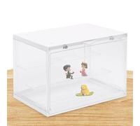 Vitrine d'exposition | Vitrine transparente anti-poussière pour figurines - Boîte d'exposition pour objets de collection | Pour chambre d'étude, bibliothèque, table de chevet, bureau, buffet