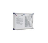 Vitrine d'intérieur Acco extra plate fond métal pour affichage de 2 feuilles A4