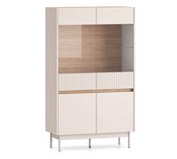 Vitrine Dunea Vitrine En Verre Cashmere Chêne Cremona Torro Version Choisissable
