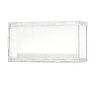 Vitrine empilable en acrylique avec couvercle pour figurines, boîte de rangement de protection transparente, organisateur anti-poussière pour objets de collection, 3 tailles disponibles (transparent