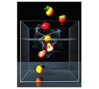 Vitrine en Acrylique, Accessoires de Pose Photo, Plateau de Prise de Vue, réservoir d'eau Transparent for Rangement Flottant de Photographies(50x30x50cm)