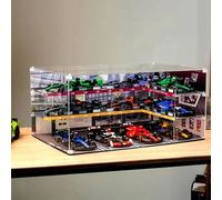 Vitrine en acrylique anti-poussière pour objets de collection, jouets d'action, blocs de construction miniatures, vitrine pour voitures Le-go Speed Series F1 modèle 77242-77251 (modèle non inclus)