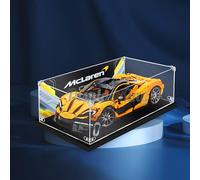 Vitrine en acrylique avec vis pour Lego® McLaren P1 42172 (ensemble Lego non inclus) (avec fond) - DK DISPLAYKING - Transparent - Rectangulaire - Tabletop Mount - Vitrine