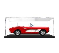 Vitrine en Acrylique,Boîte en Acrylique Transparent avec Base pour Lego Chevrolet 10304/10321 Modèles Réduits de Voitures Boîte de Présentoir Antipoussière pour Collection B,3MM