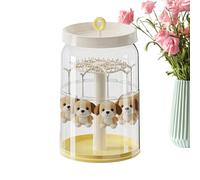 Vitrine en acrylique | Boîte rotative à 360° - Rangement transparent pour figurines d'action et objets de collection dans ce | Parfait pour les jouets, le salon, la chambre d'enfant, le bureau et