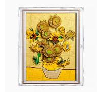 Vitrine en acrylique, compatible avec cadre photo Lego 31215 Tournesol - Étanche à la poussière - Transparent - Boîte de rangement (vitrine uniquement)