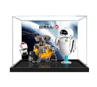 Vitrine en acrylique, compatible avec ensemble de jouets robots Lego 43279, étanche à la poussière, boîte de rangement, compatible avec 43279 (vitrine uniquement, kit non inclus) (spray arrière noir)