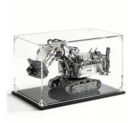 Vitrine en Acrylique Compatible avec la Pelle mécanique Lego 42100 Liebherr R 9800, boîte de Protection Transparente et Anti-poussière pour Collection de modèles réduits Technic (modèle Non Inclus)